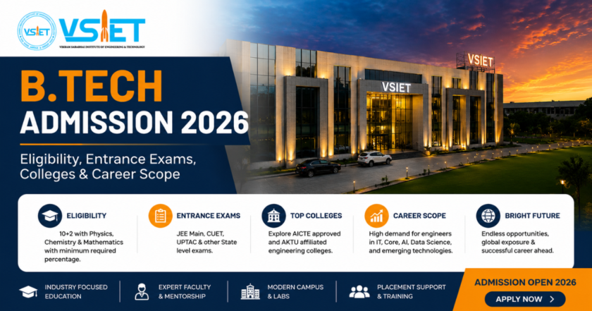 B.Tech Admission 2026: Eligibility, Entrance Exams, Colleges & Career Scope